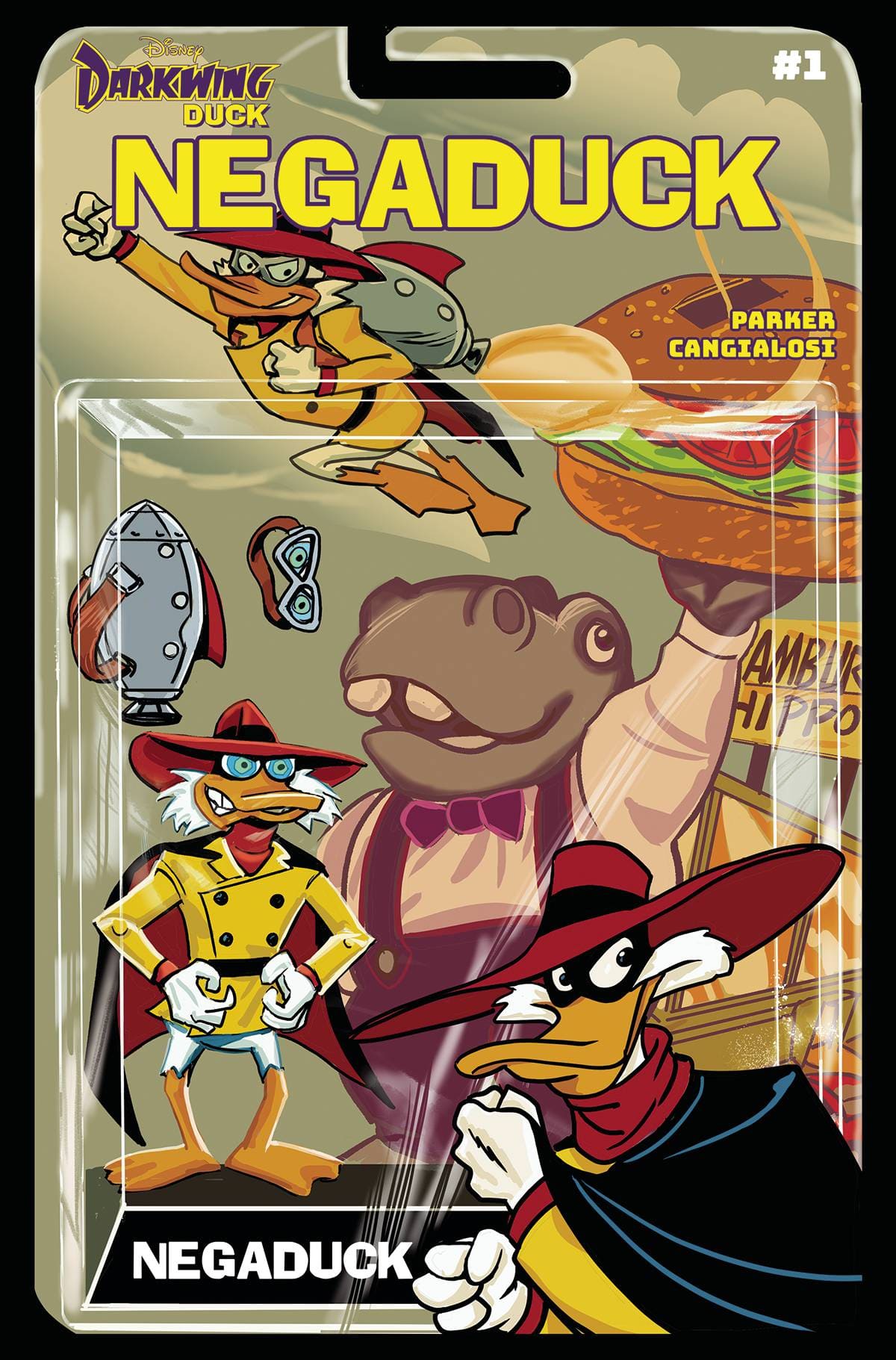 Dynamite Comic Books NEGADUCK #1 CVR E PARKER ACTION FIGURE 72513033377301051 JUL230158
