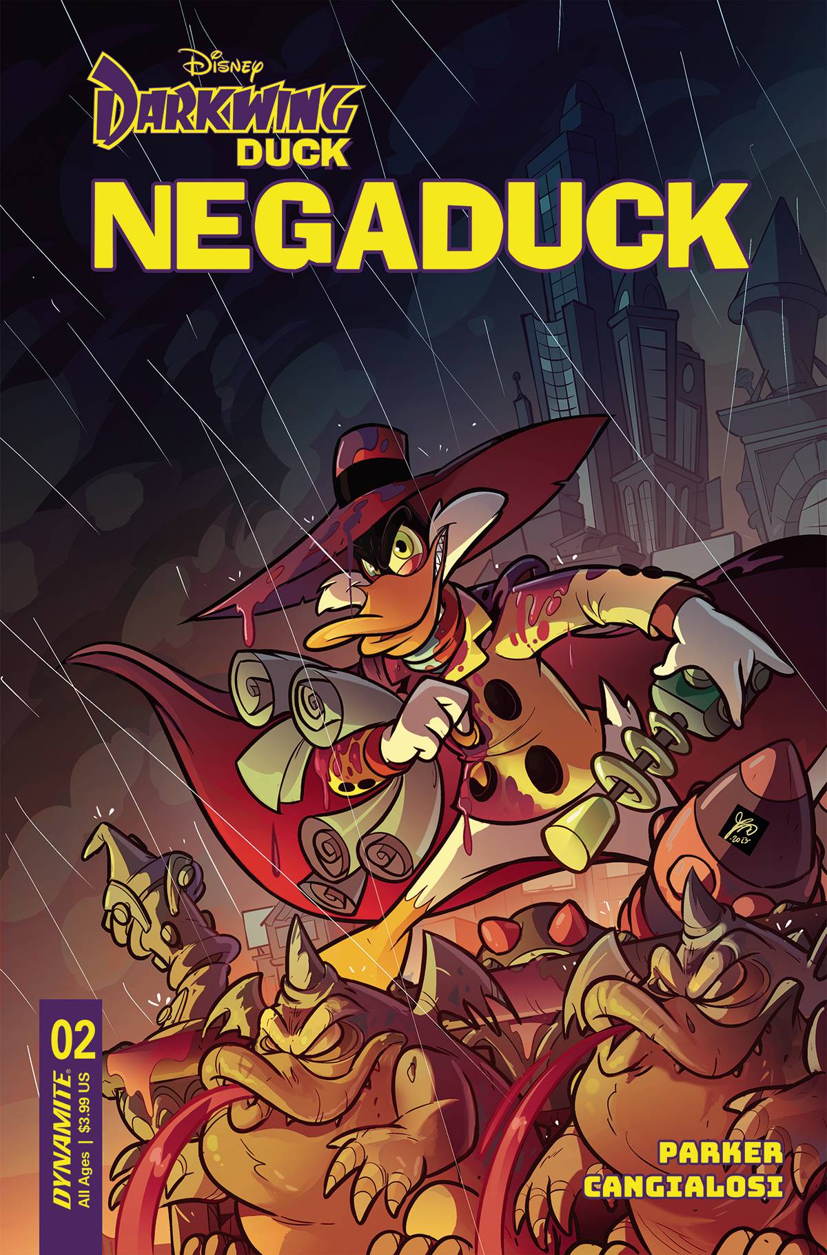 Dynamite Comic Books NEGADUCK #2 CVR D CANGIALOSI 72513033377302041 AUG230272