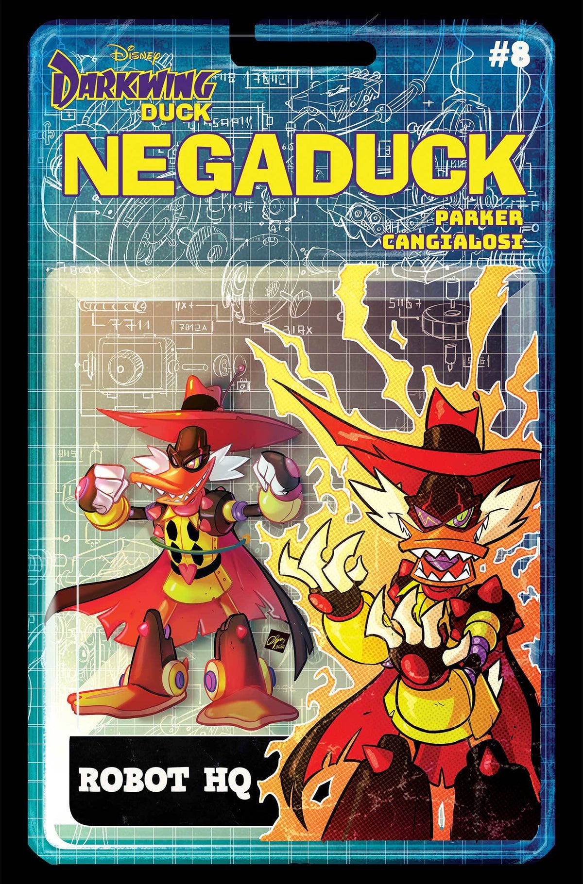 DYNAMITE Comic Books NEGADUCK #8 CVR E ACTION FIGURE 72513033377308051 FEB240277