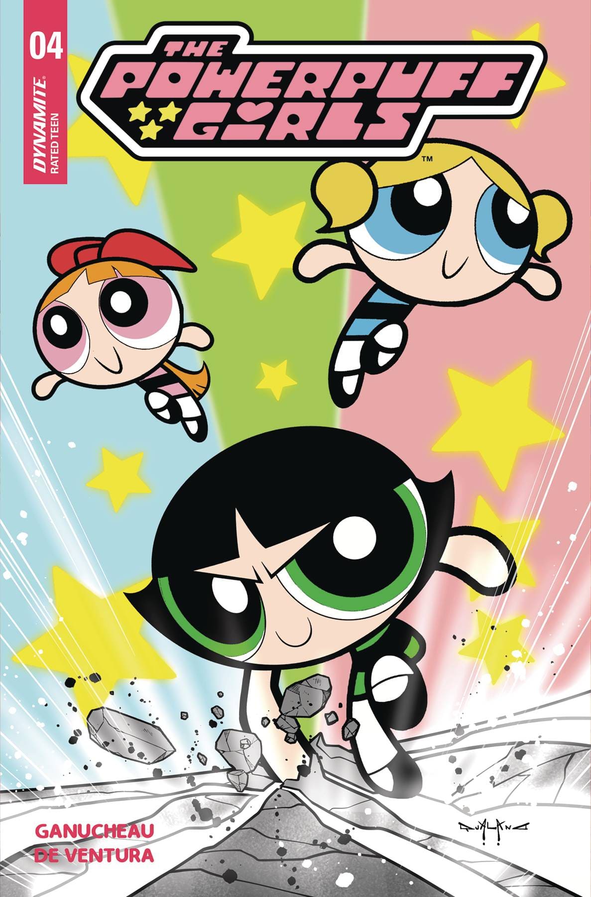 Dynamite Comic Books POWERPUFF GIRLS #4 CVR D QUALANO 72513034661204041 AUG240209