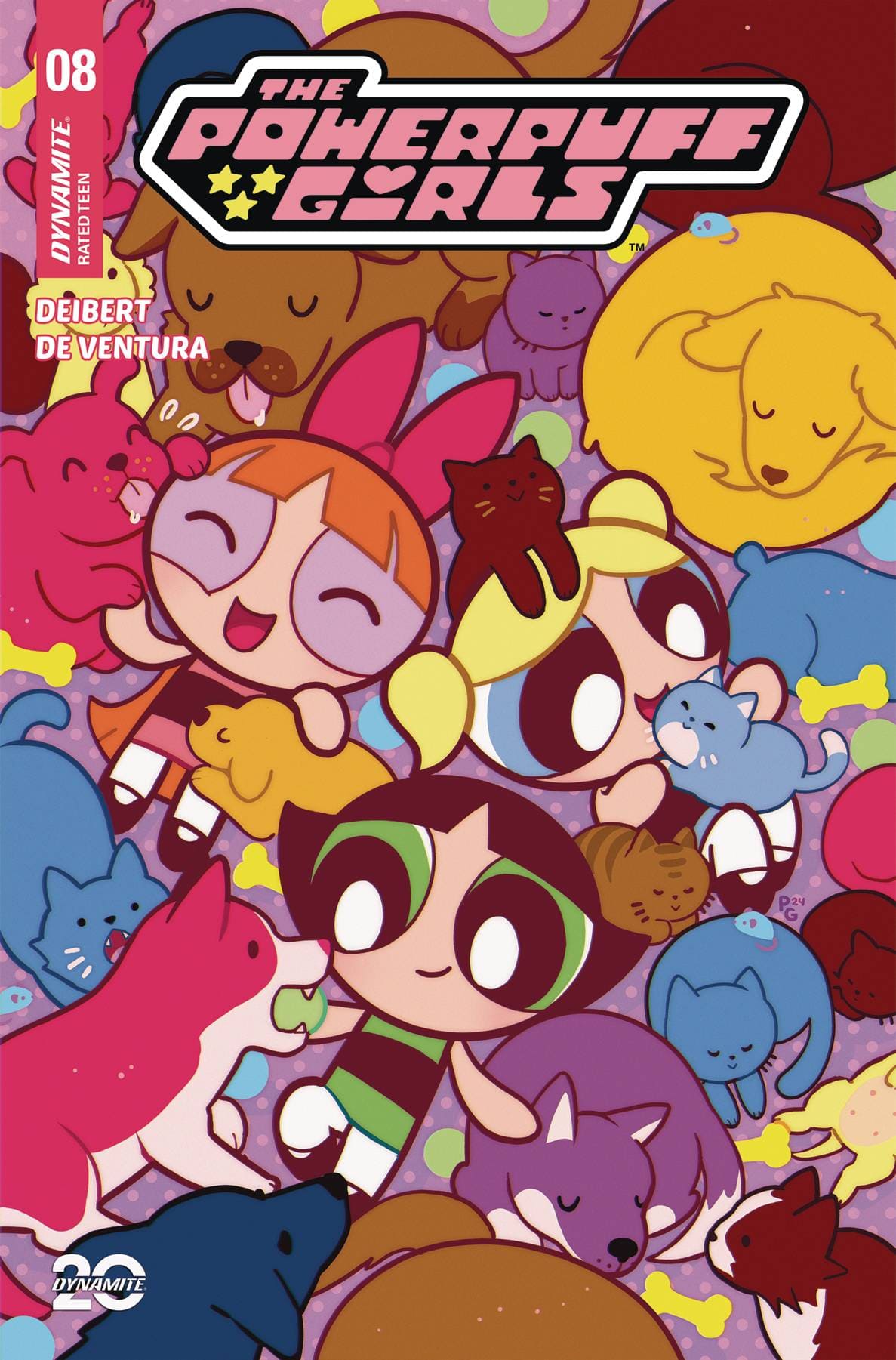 Dynamite Comic Books POWERPUFF GIRLS #8 CVR A GANUCHEAU 72513034661208011 DEC240273