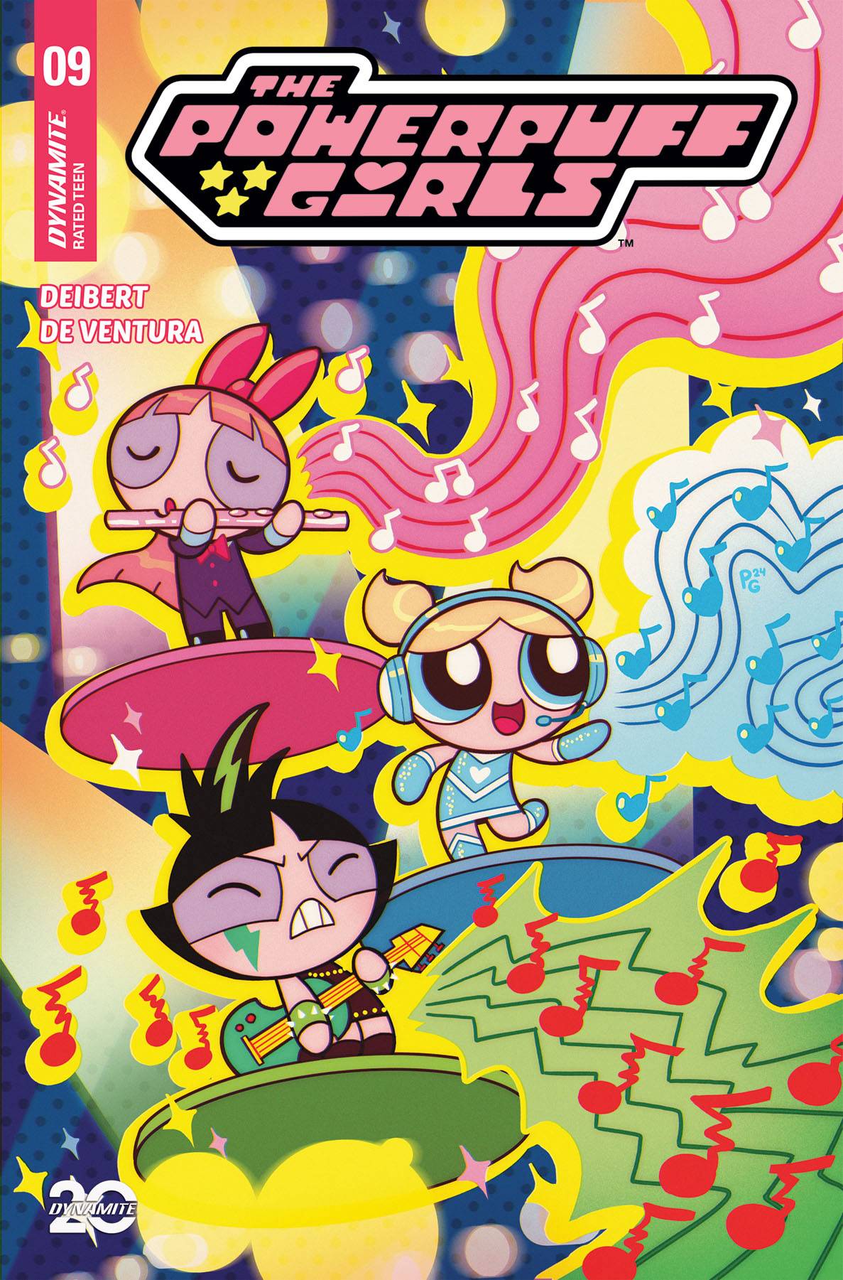 Dynamite Comic Books POWERPUFF GIRLS #9 CVR A GANUCHEAU 72513034661209011 JAN250279