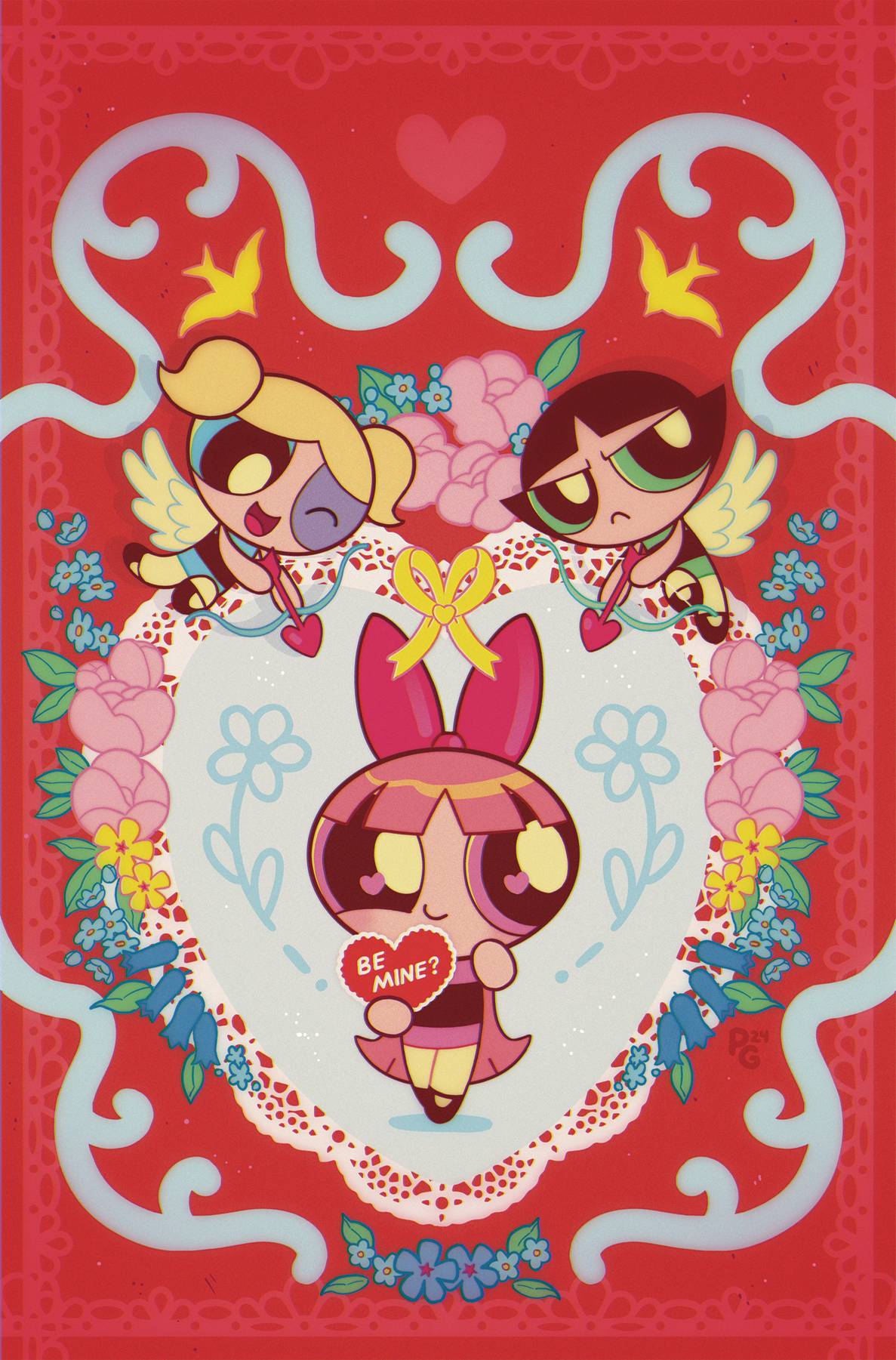 DYNAMITE Comic Books POWERPUFF GIRLS VALENTINES KISSY FACE SP #1 CVR F 1:20 IN 72513035275001061 STL355199