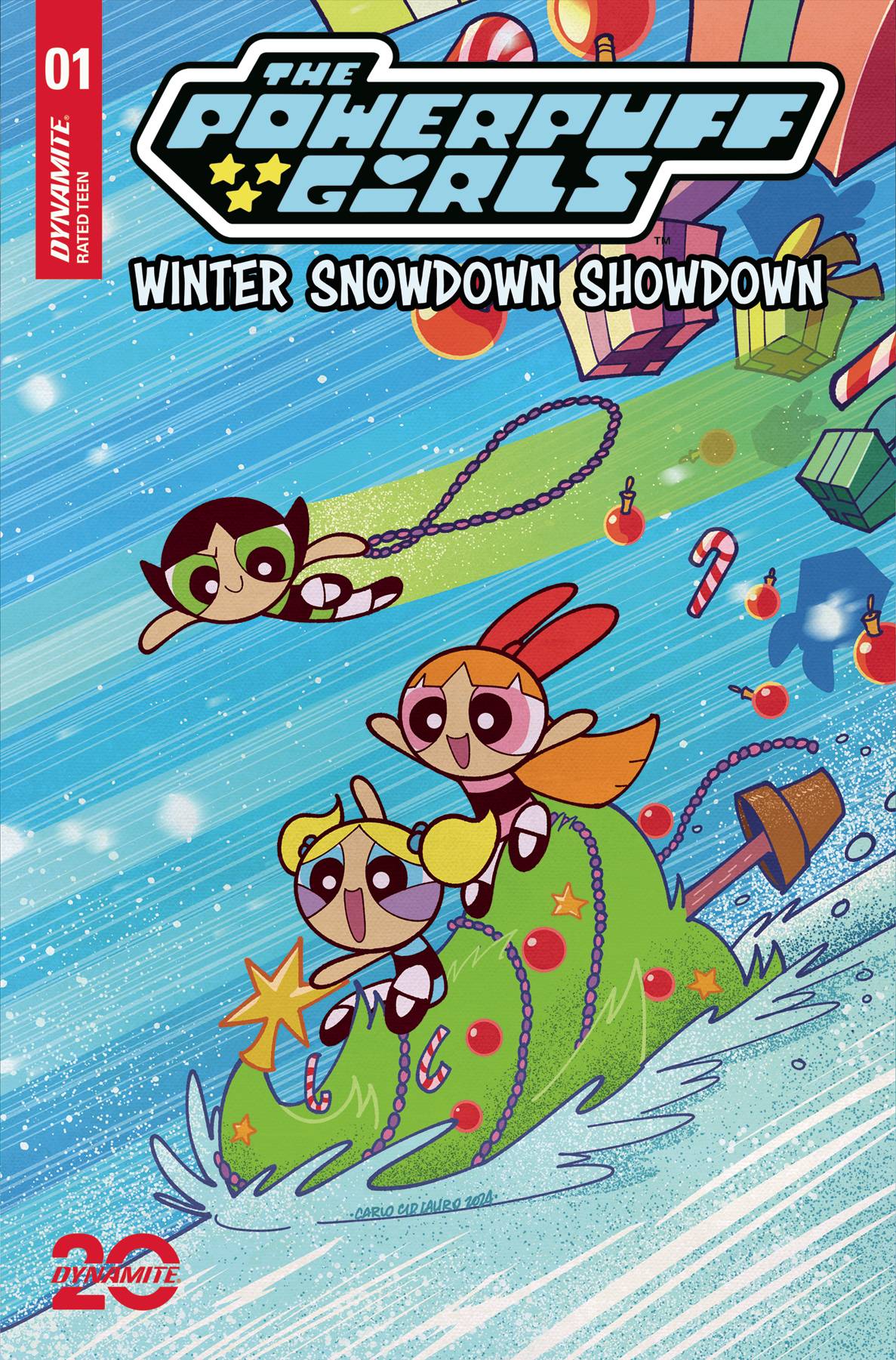 Dynamite Comic Books POWERPUFF GIRLS WINTER SNOWDOWN SHOWDOWN #1 CVR A LAURO 72513035085501011 OCT240190