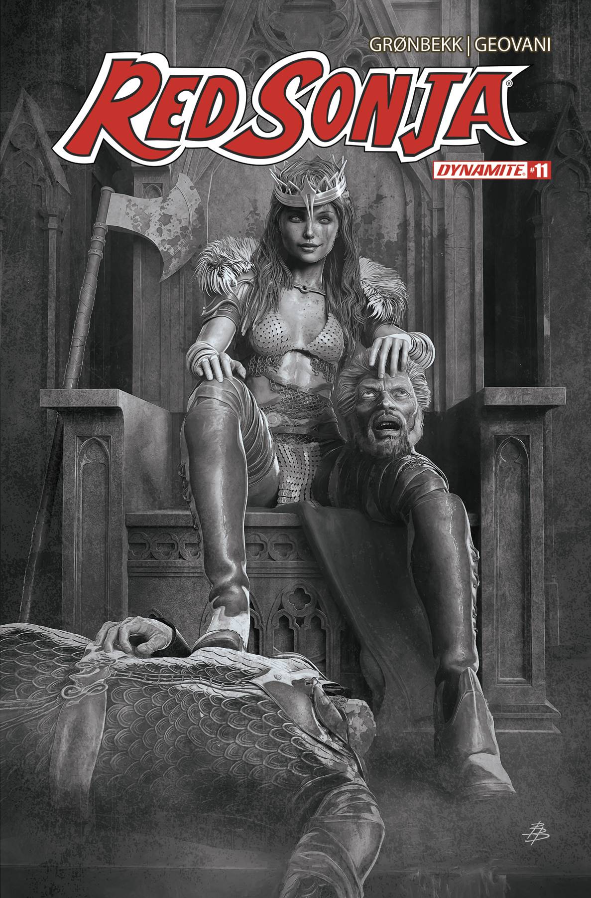 RED SONJA 2023 #11 CVR O 1:10 FOC INCV BARENDS B&W