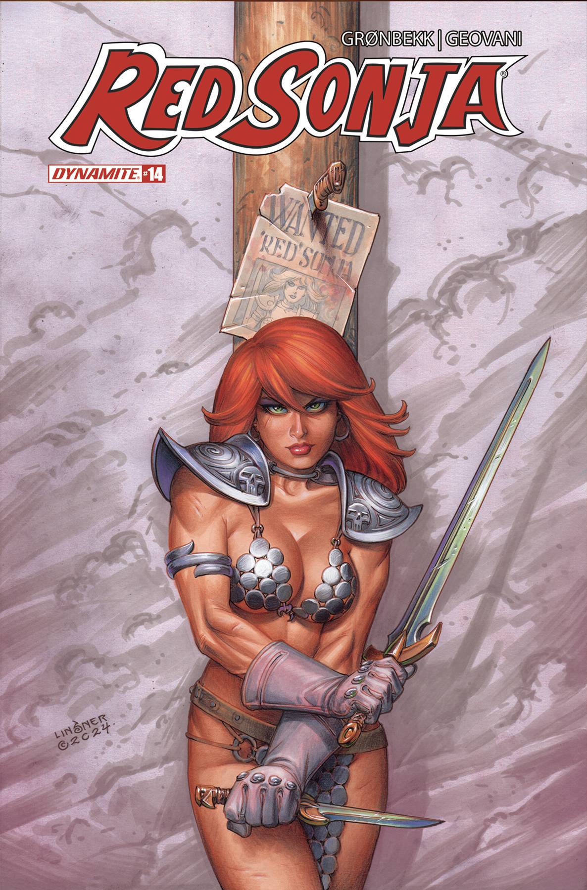 DYNAMITE Comic Books RED SONJA 2023 #14 CVR C LINSNER 72513033135914031