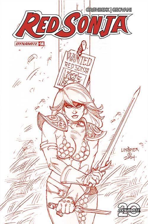 RED SONJA 2023 #14 CVR Q 1:10 INCV LINSNER FIERY RED