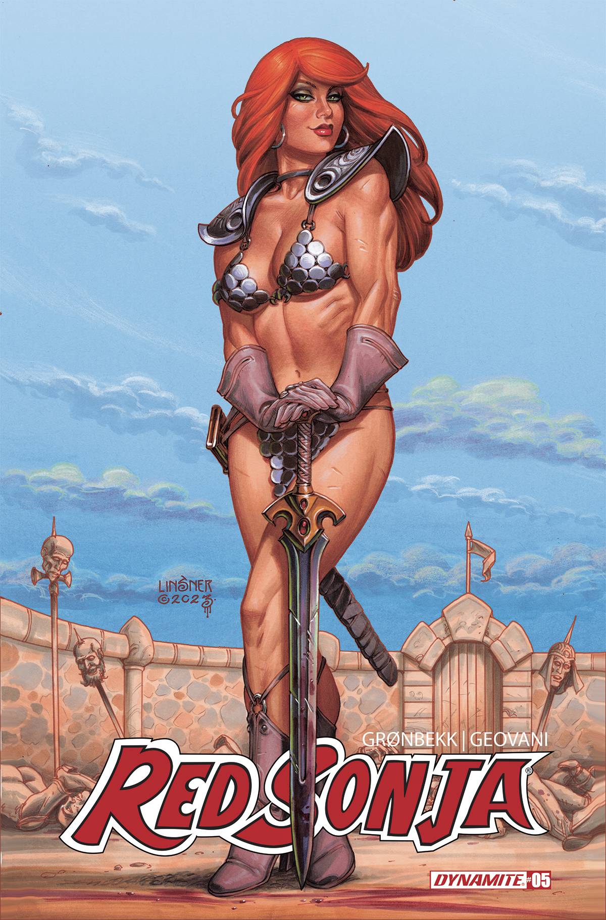 Dynamite Comic Books RED SONJA 2023 #5 CVR C LINSNER 72513033135905031 SEP230320