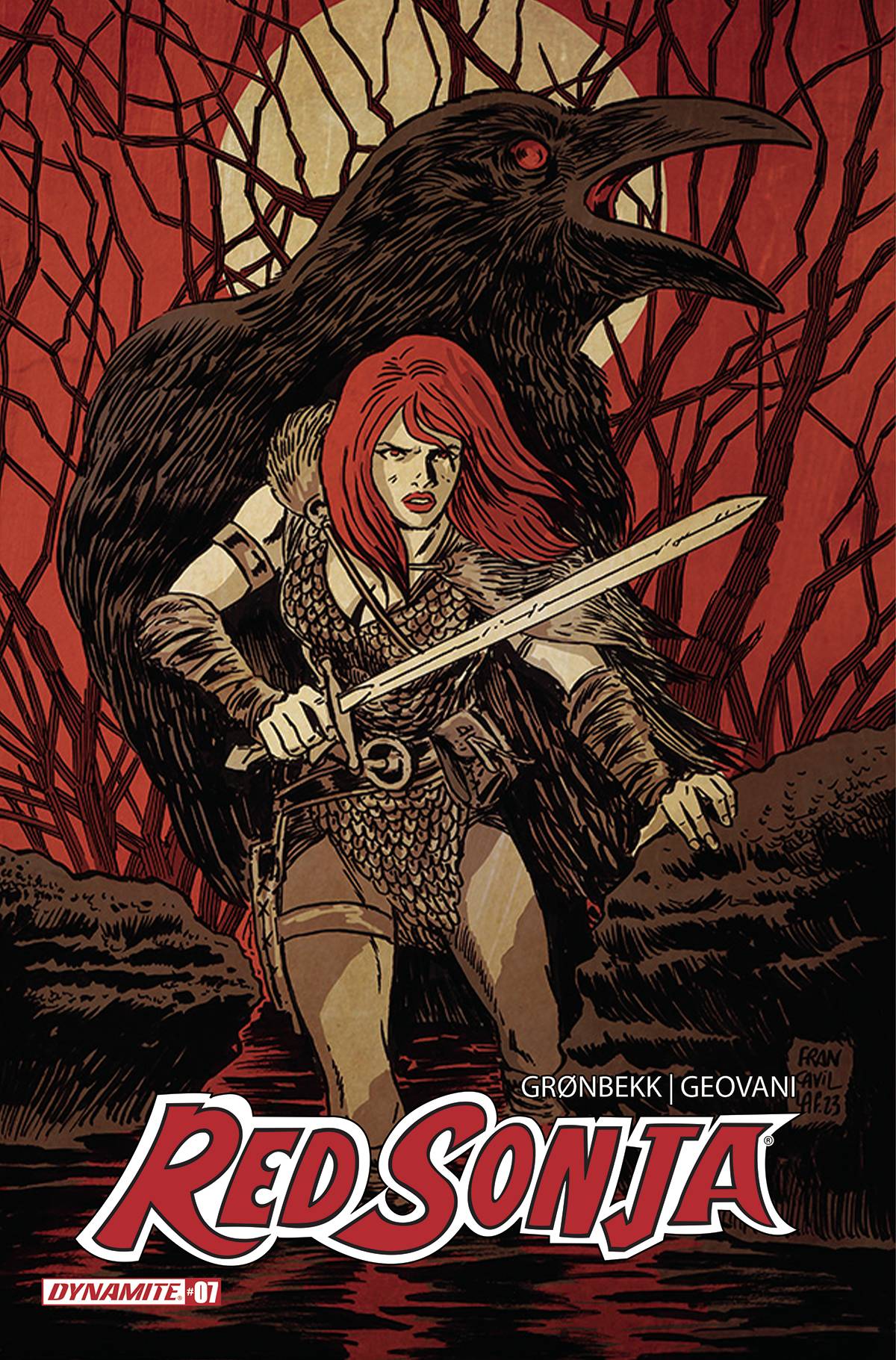 Dynamite Comic Books RED SONJA 2023 #7 CVR D FRANCAVILLA 72513033135907041 NOV230245