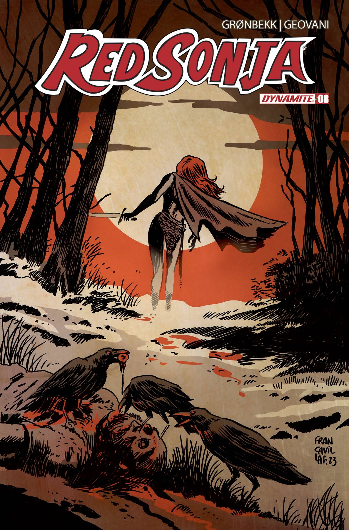 Red Sonja 2023 #8 Cvr D Francavilla