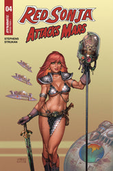 Dynamite Comic Books RED SONJA ATTACKS MARS #4 CVR A LINSNER 72513035355904011 APR250125