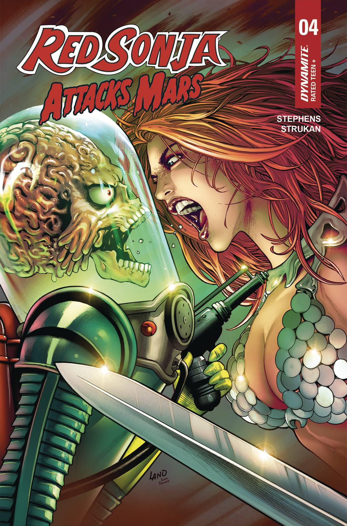 Dynamite Comic Books RED SONJA ATTACKS MARS #4 CVR C LAND 72513035355904031 APR250127
