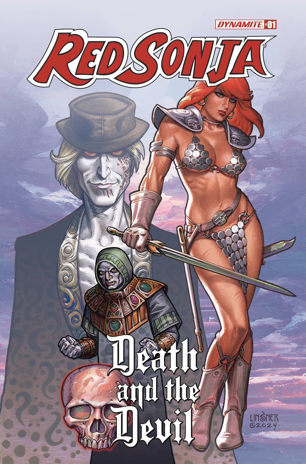 Dynamite Comic Books RED SONJA DEATH AND THE DEVIL #1 CVR A LINSNER 72513034662903031 JUL240140