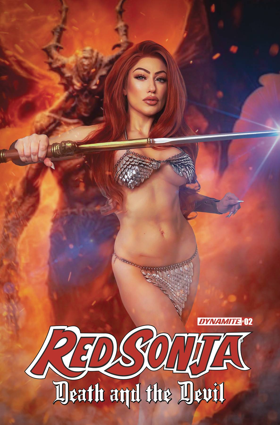 Dynamite Comic Books RED SONJA DEATH AND THE DEVIL #2 CVR D COSPLAY 72513034851702041 AUG240172