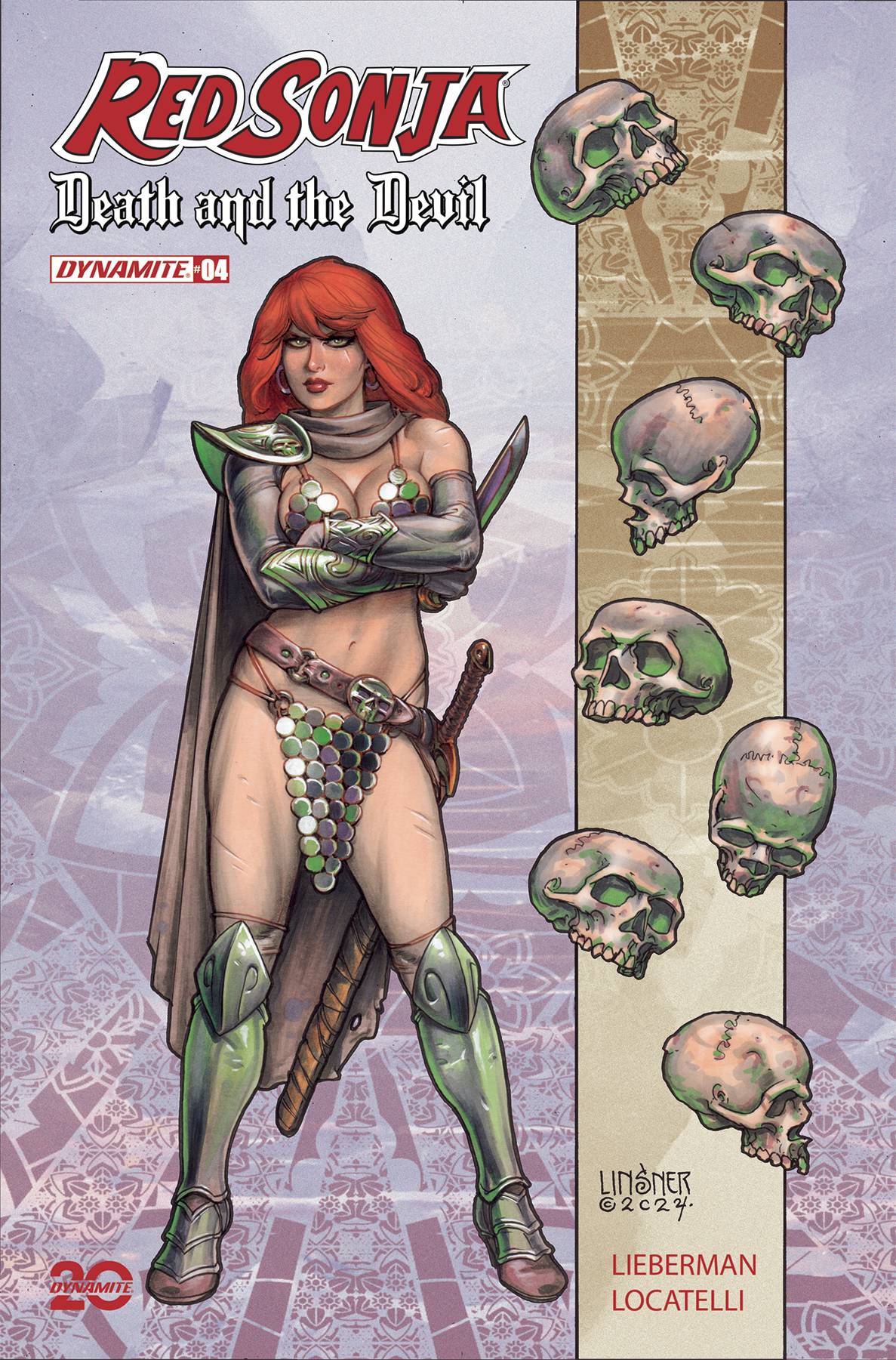 Dynamite Comic Books RED SONJA DEATH AND THE DEVIL #4 CVR A LINSNER 72513034851704011 OCT240280