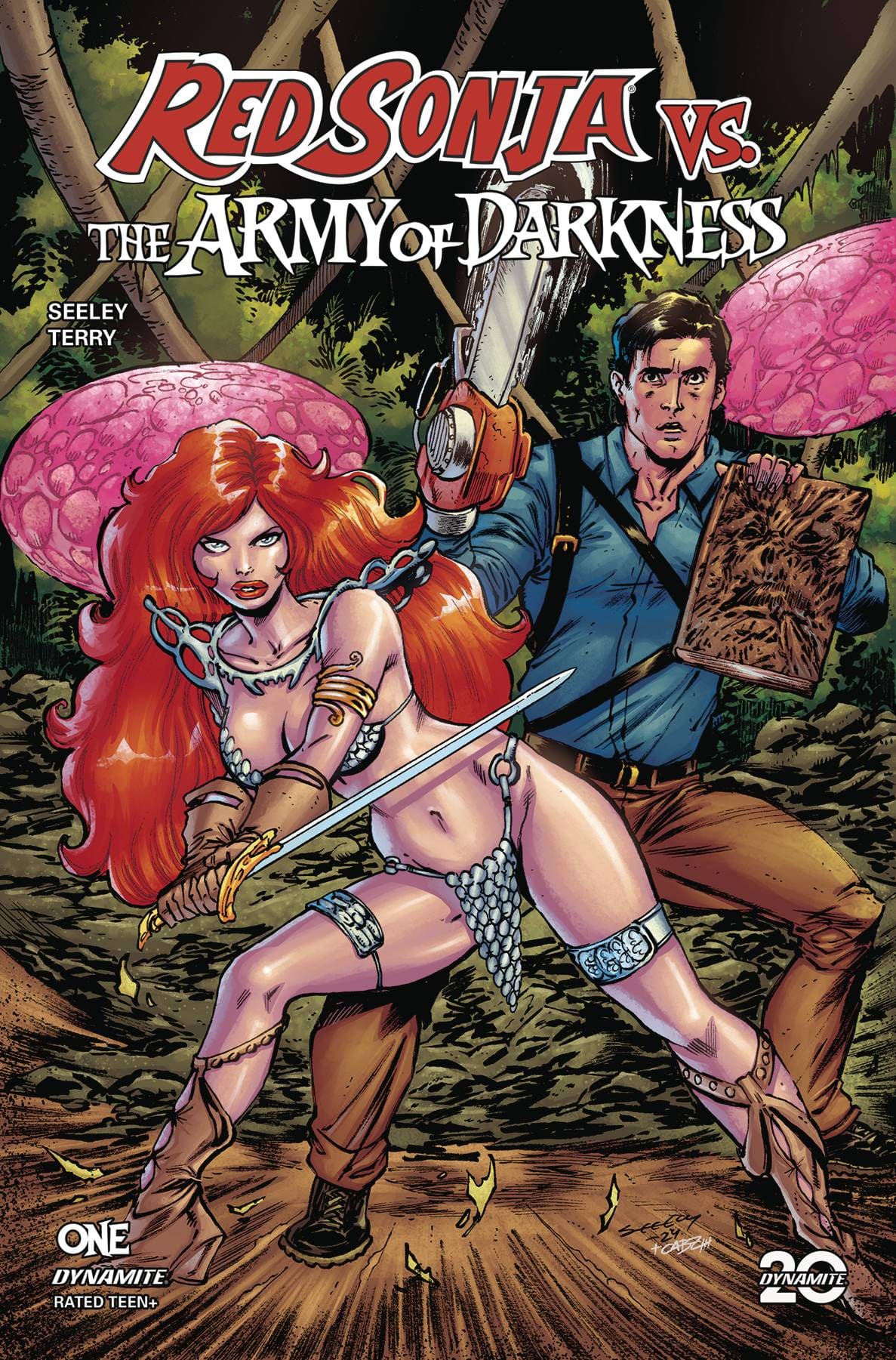 Dynamite Comic Books RED SONJA VS AOD #1 CVR B SEELEY 72513035478501021 FEB250115
