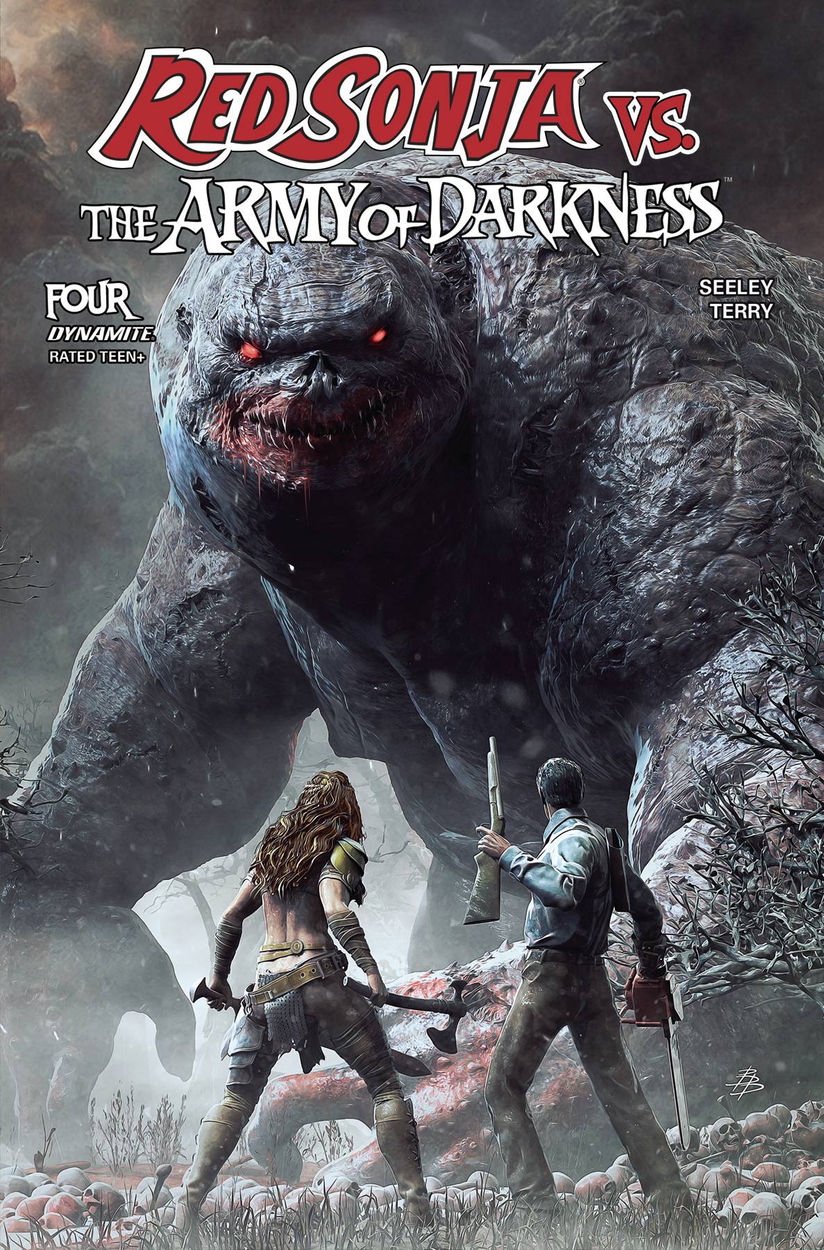 Dynamite Comic Books RED SONJA VS AOD #4 CVR A BARENDS 72513035478504011 MAY250113