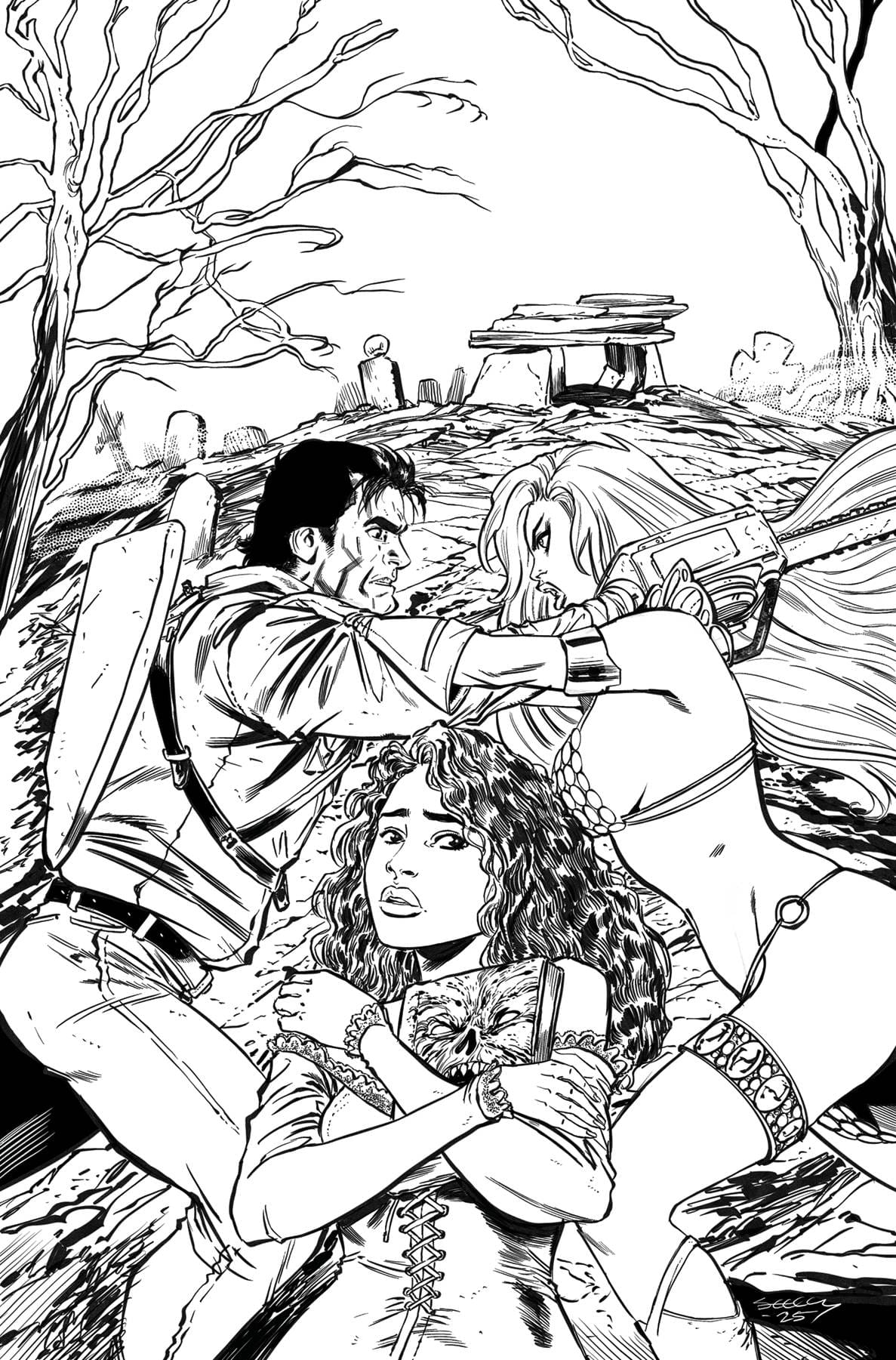 DYNAMITE Comic Books RED SONJA VS AOD #5 CVR I 1:15  INCV SEELEY LINE ART VIRGI 72513035478505091