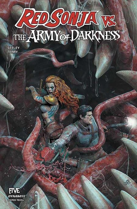 Dynamite Comic Books RED SONJA VS ARMY OF DARKNESS #5 CVR A BJORN BARENDS 72513035478505011 0725DE1028