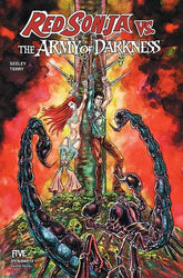 Dynamite Comic Books RED SONJA VS ARMY OF DARKNESS #5 CVR D NIKKOL JELENIC VAR 72513035478505041 0725DE1031