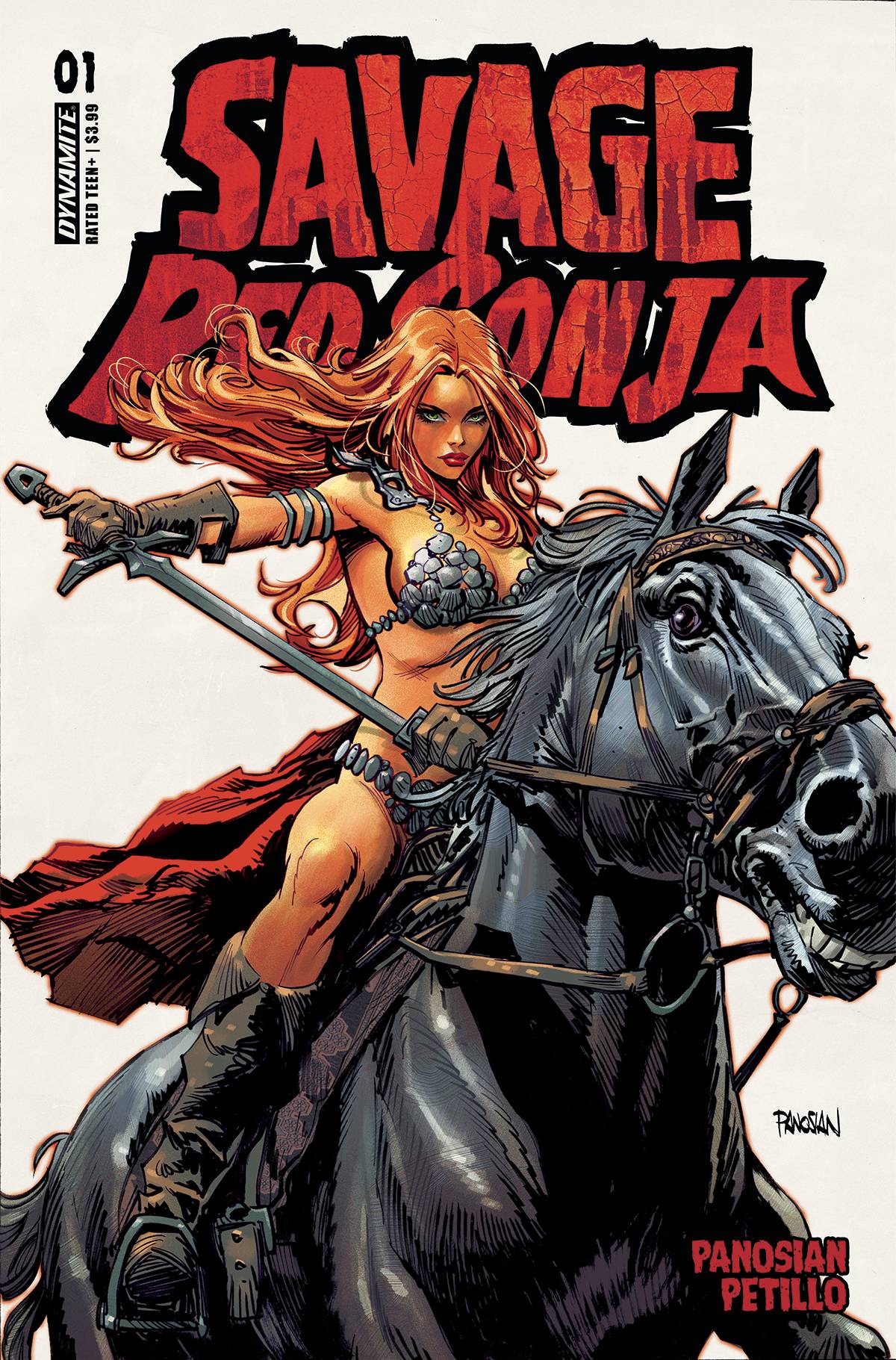 Dynamite Comic Books SAVAGE RED SONJA #1 CVR A PANOSIAN 72513033601901011 SEP230198