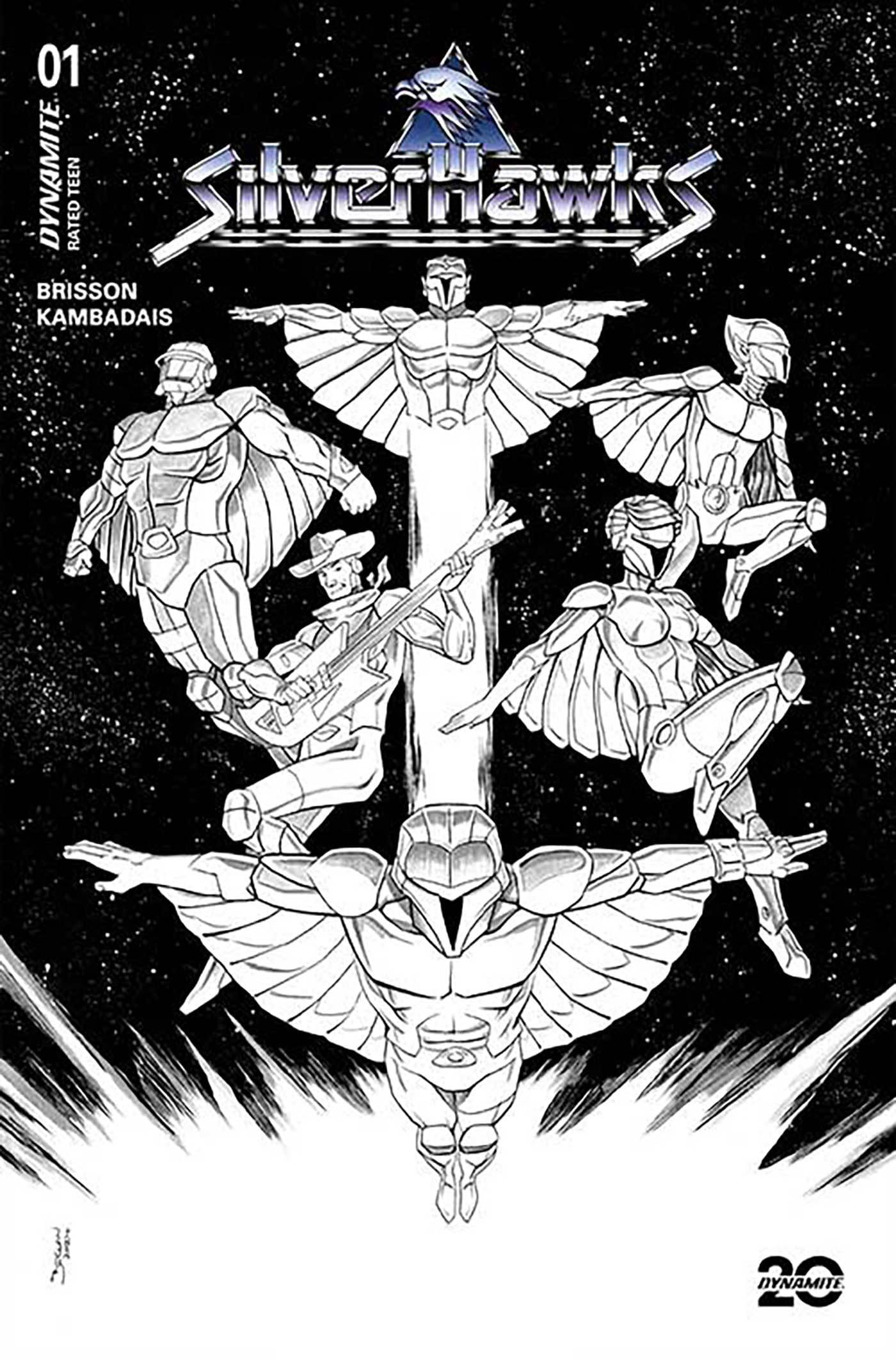 SILVERHAWKS #1 CVR ZP 1:7  FOC INCV SHALVEY LINE ART (C: 1