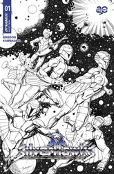 DYNAMITE Comic Books SILVERHAWKS #1 CVR ZR 1:10 FOC INCV BAGLEY LINE ART (C: 1 72513035158601441 STL363007