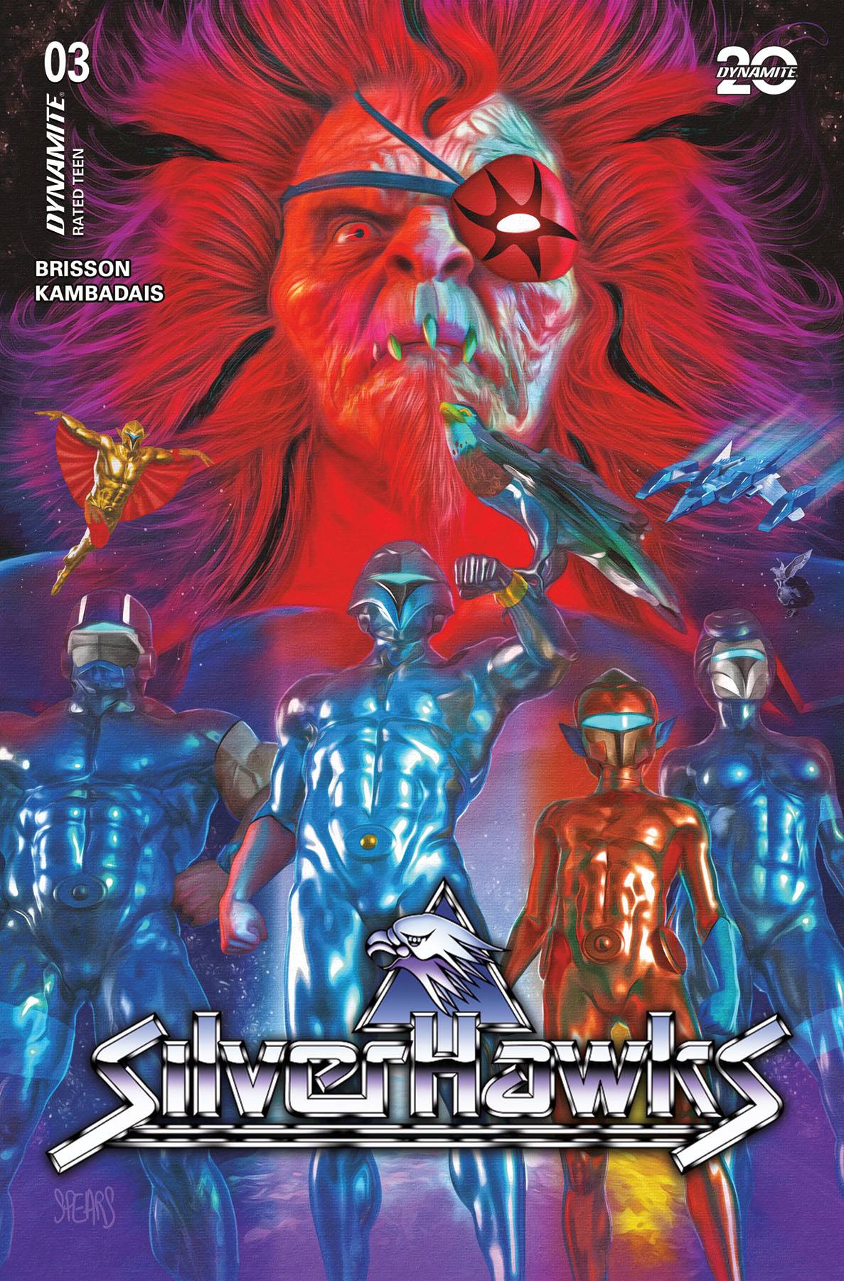 Dynamite Comic Books SILVERHAWKS #3 CVR A SPEARS 72513035158603011 JAN250289