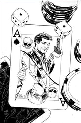 DYNAMITE Comic Books SUPERNATURAL #2 CVR L INC 1:11 DAVID COUSENS LINE ART VIRGIN FOC BONUS VAR 72513035988902121 0925DE8352