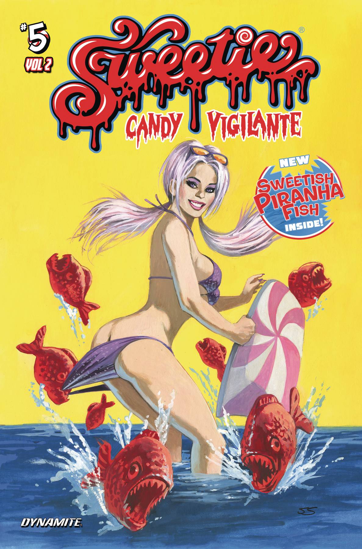 Dynamite Comic Books SWEETIE CANDY VIGILANTE VOL 2 #5 CVR C SISTILLI YELLOW (MR) 72513034119805031 AUG240283