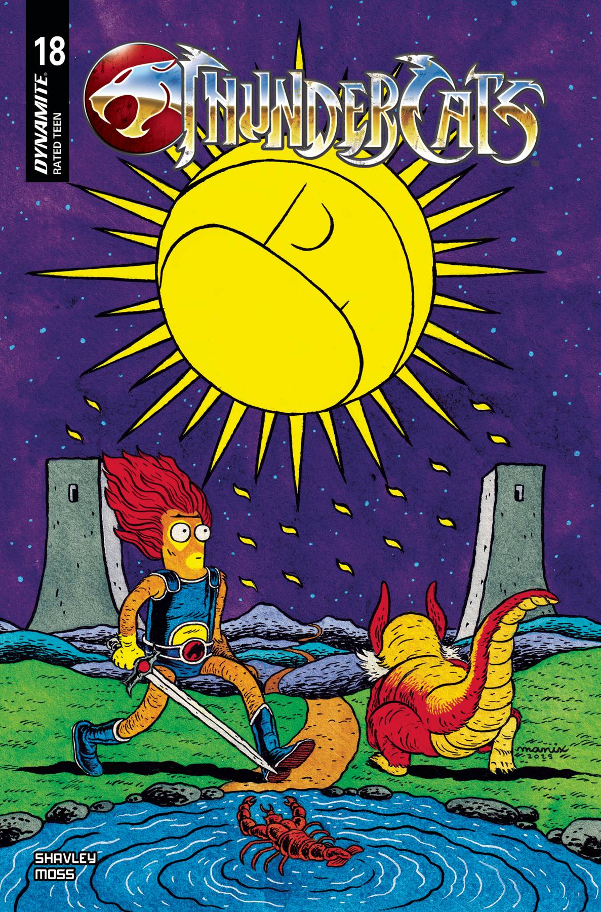 Dynamite Comic Books THUNDERCATS #18 CVR I MANIX FOIL 72513034116718091 MAY250158