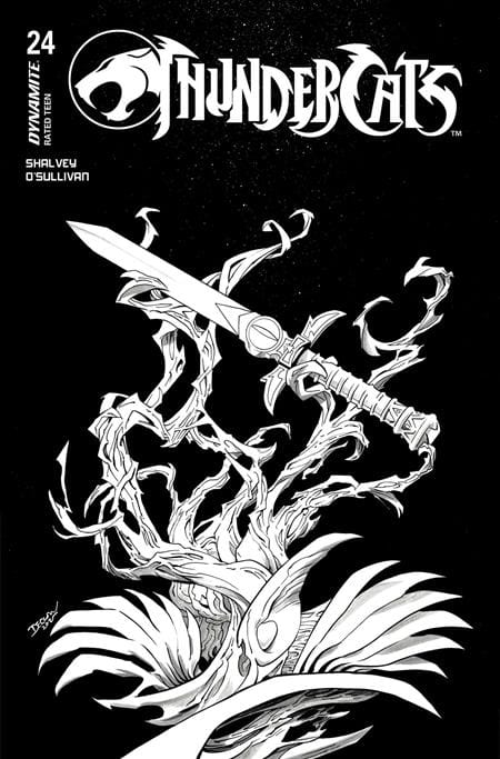 Dynamite Comic Books THUNDERCATS #24 CVR M DECLAN SHALVEY LINE ART FOC BONUS VAR 72513034116724131 1225DE8171