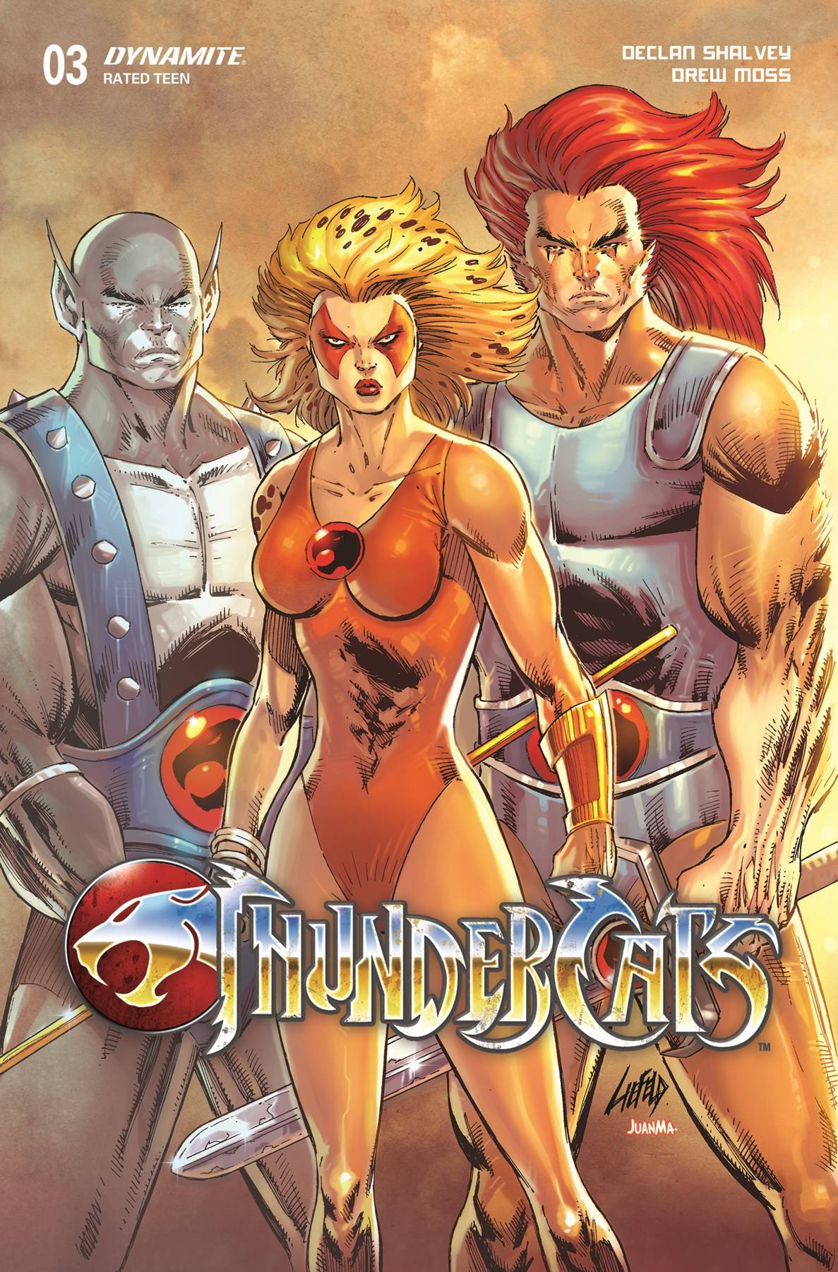 DYNAMITE Comic Books THUNDERCATS #3 CVR V FOC LIEFELD ORIGINAL 72513034116703221 JAN249138