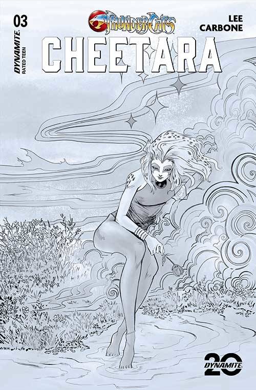 DYNAMITE Comic Books THUNDERCATS CHEETARA #3 CVR P 1:10 FOC INCV LEE B&W 72513034662903161 STL342689