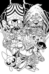 DYNAMITE Comic Books THUNDERCATS POWERPUFF GIRLS #1 CVR Q INC 1:10 KEN HAESER LINE ART VIRGIN FOC BONUS VAR 72513035569001171 0625DE771