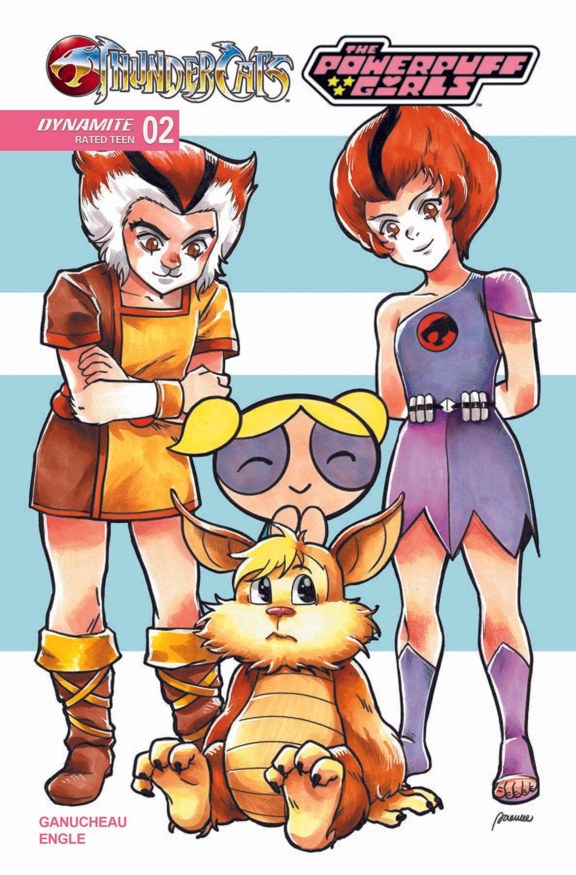 Dynamite Comic Books THUNDERCATS POWERPUFF GIRLS #2 CVR D SAOWEE 72513035569002041 MAY250058