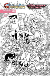 DYNAMITE Comic Books THUNDERCATS POWERPUFF GIRLS #2 CVR L INC 1:5 KEN HAESER FOC BONUS LINE ART VAR 72513035569002121 0625DE1100