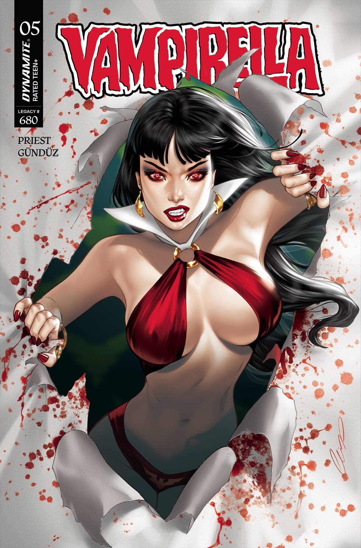 Dynamite Comic Books VAMPIRELLA (2025) #5 CVR D CHATZOUDIS 72513035358005041 MAY250184
