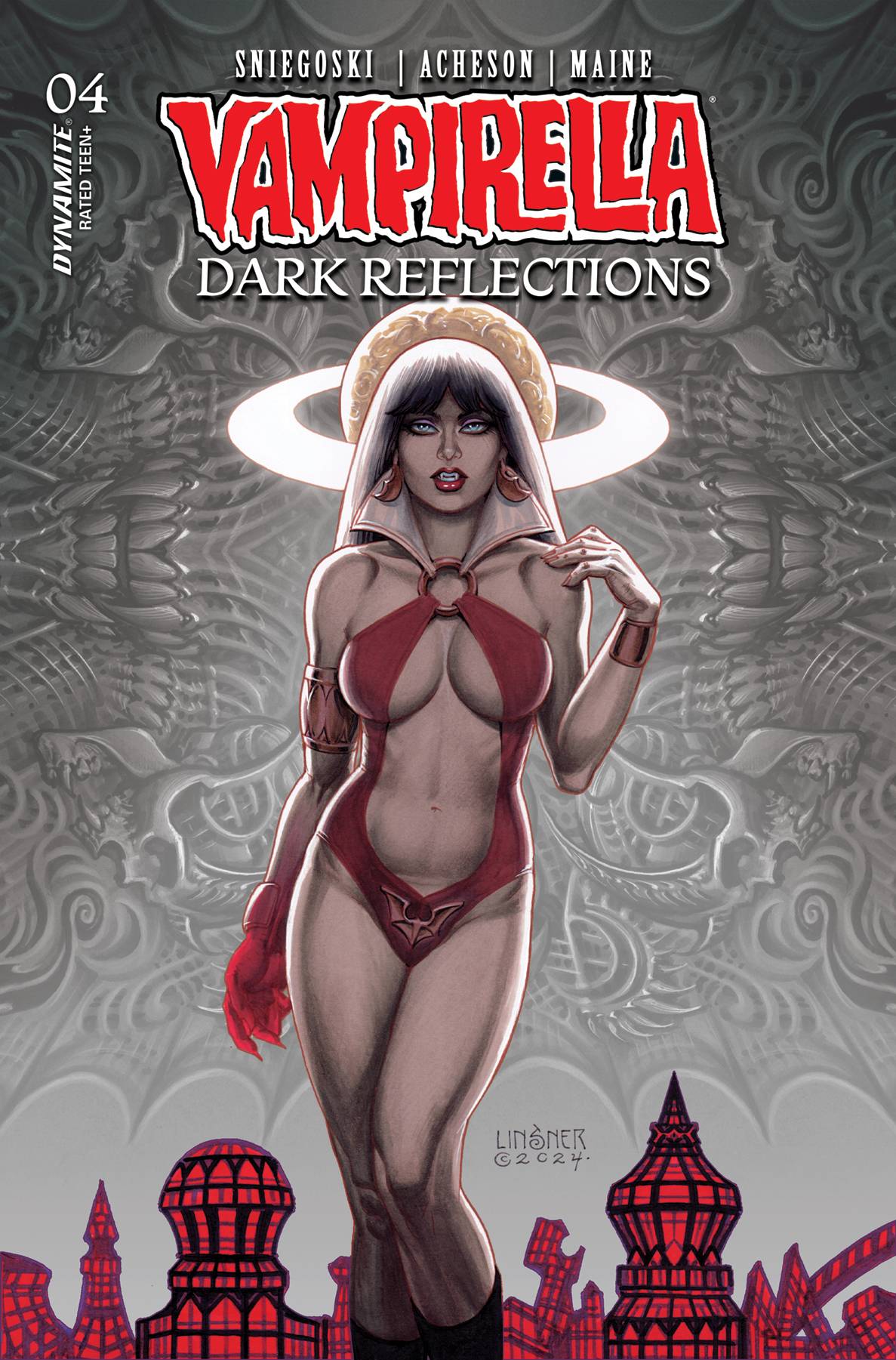 Dynamite Comic Books VAMPIRELLA DARK REFLECTIONS #4 CVR B LINSNER 72513034587504021 JUL240309