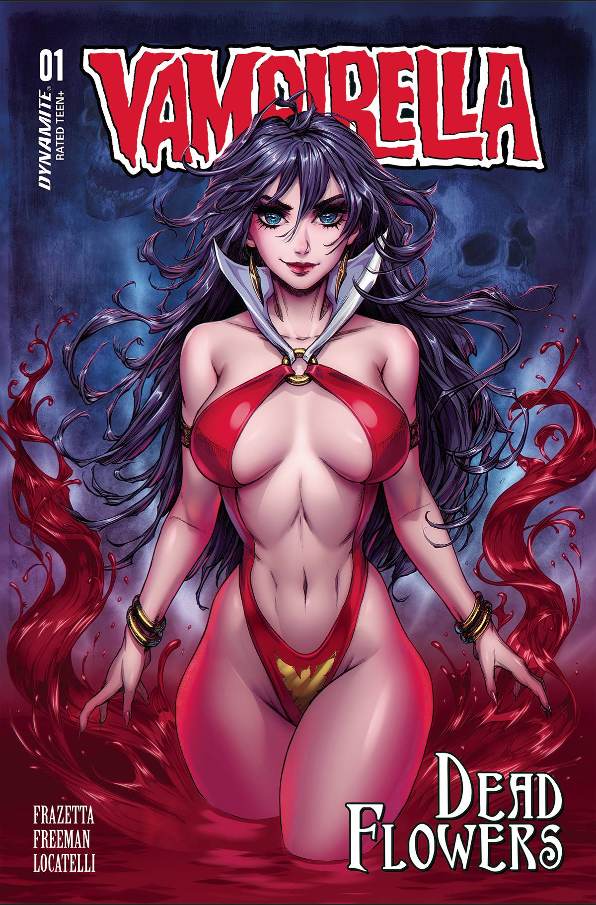 Dynamite Comic Books VAMPIRELLA DEAD FLOWERS #1 CVR Y TURNER TRADE DRESS FOIL 72513033375901251 NOV230282