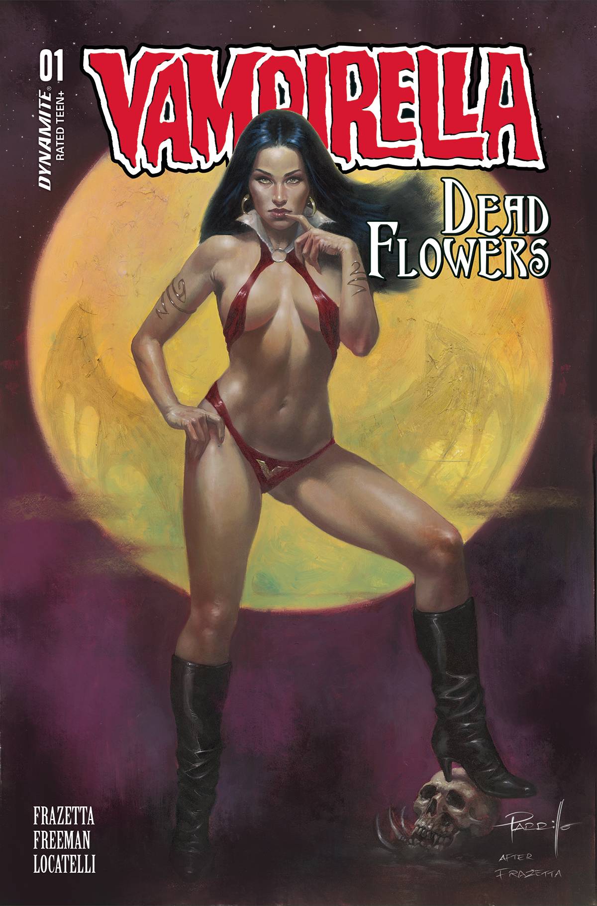 Dynamite Comic Books VAMPIRELLA DEAD FLOWERS #1 (OF 4) CVR A PARRILLO 72513033375901011 AUG230171