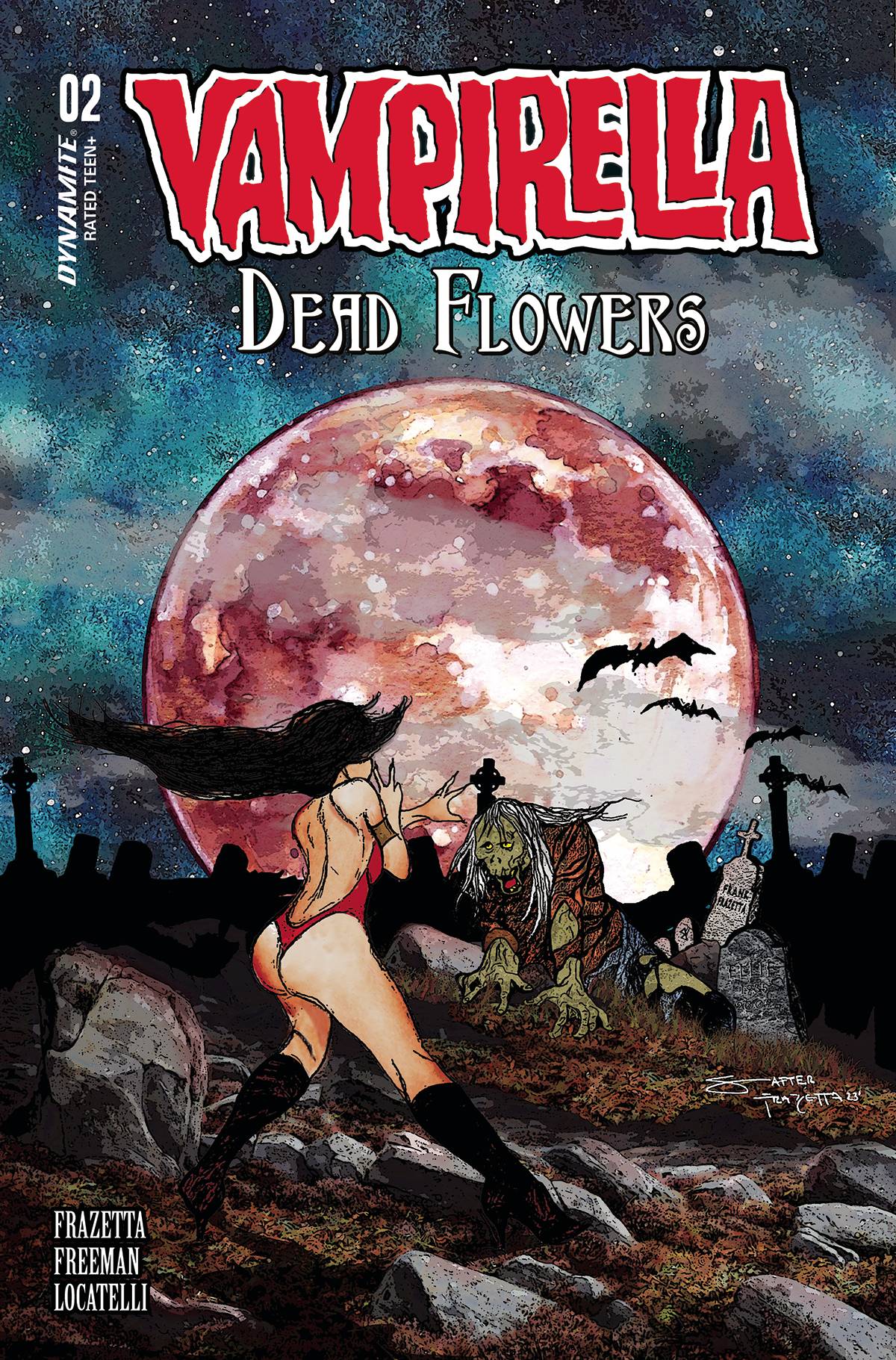 VAMPIRELLA DEAD FLOWERS #2 (OF 4) CVR D FRAZETTA & FREEMAN