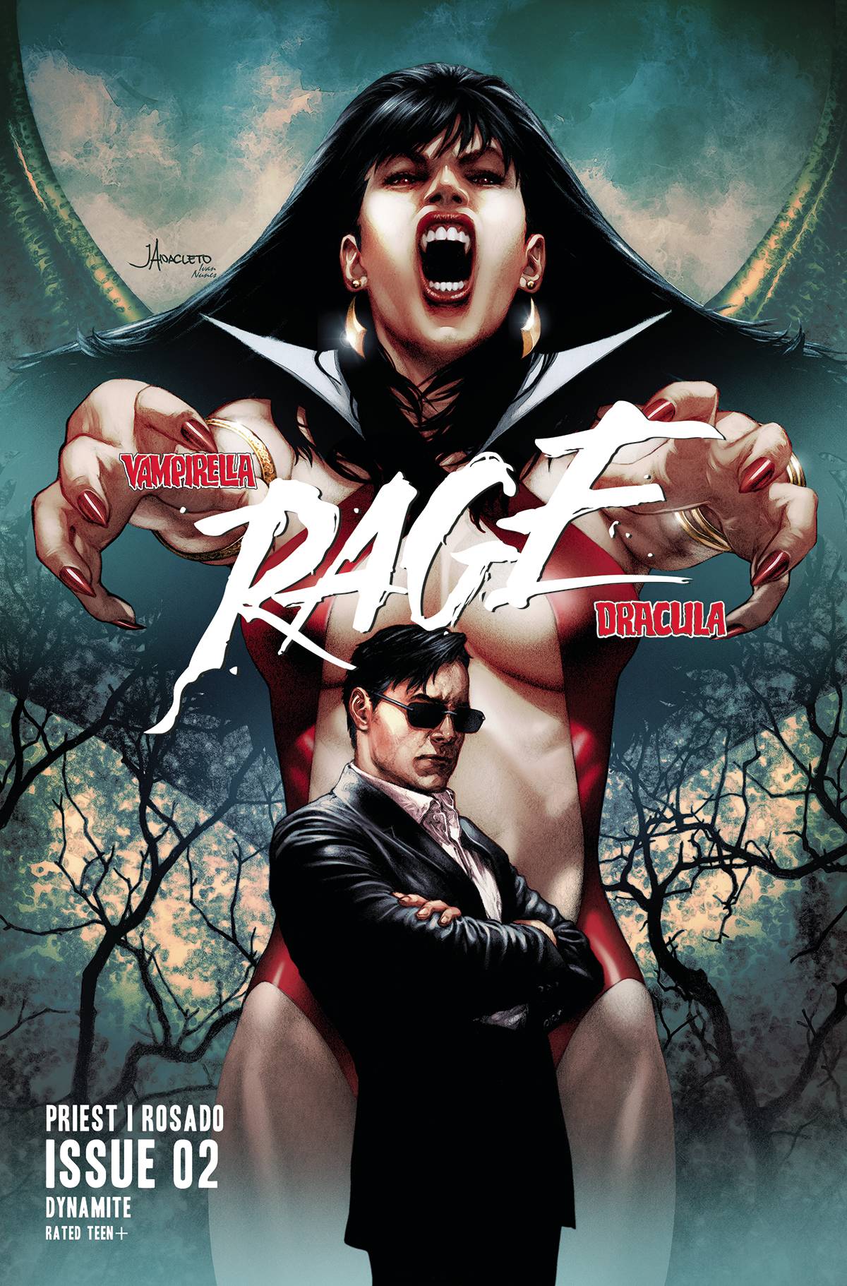 Dynamite Comic Books VAMPIRELLA DRACULA RAGE #2 CVR D ANACLETO 72513033282002041 JUL230210