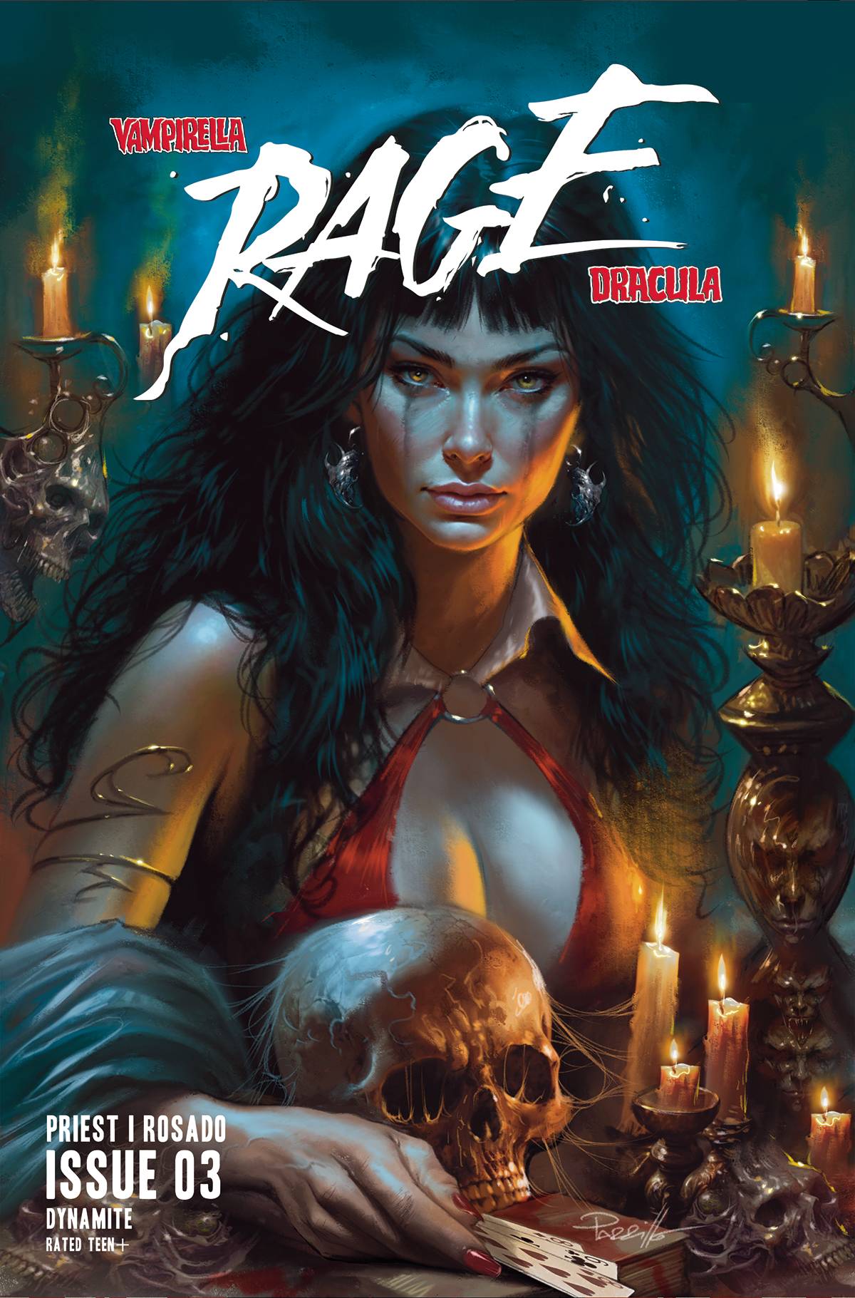 Dynamite Comic Books VAMPIRELLA DRACULA RAGE #3 CVR A PARRILLO 72513033282003011 AUG230367