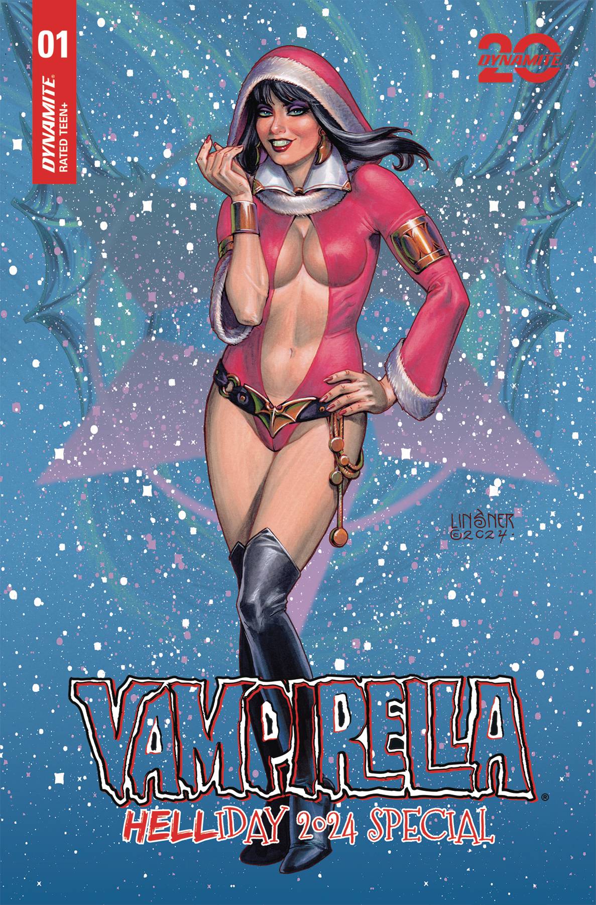 Dynamite Comic Books VAMPIRELLA HELLIDAY 2024 SP #1 CVR B LINSNER 72513035107401021 OCT240197