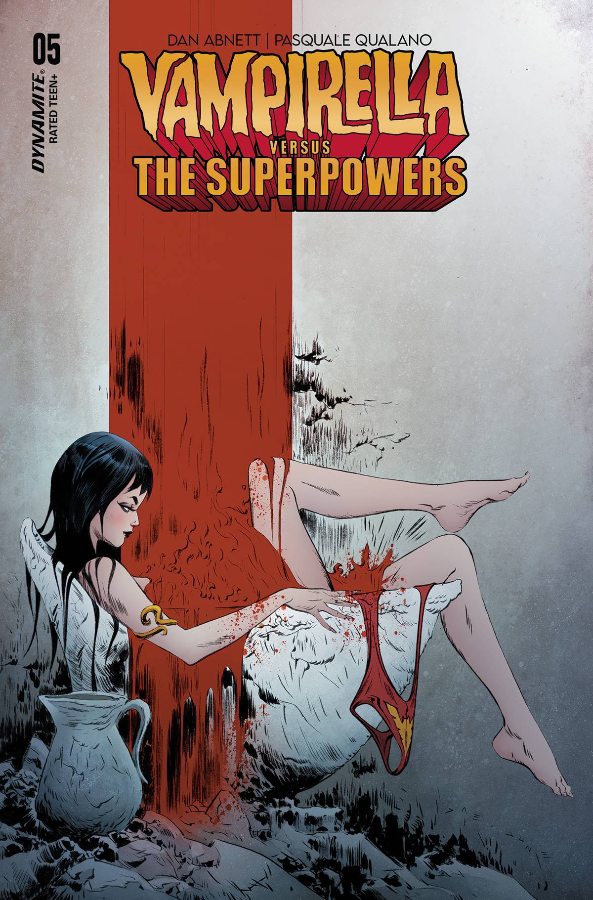 Dynamite Comic Books VAMPIRELLA VS SUPERPOWERS #5 CVR A LEE 72513033021505011 JUL230386