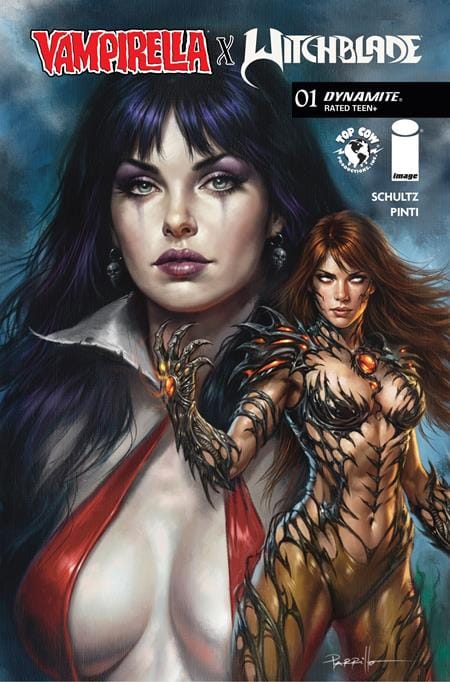 Dynamite Comic Books VAMPIRELLA X WITCHBLADE SPECIAL #1 (ONE SHOT) CVR B LUCIO PARRILLO VAR (Release Date: 09/30/2026) 72513036739601021 0726DE0894