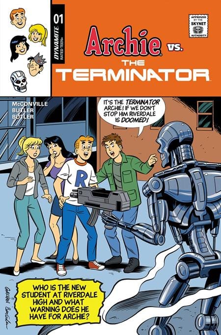 DYNAMITE Entertainment Comic Books ARCHIE VS THE TERMINATOR #1 CVR D BILL GALVAN VAR (Release Date: 10/07/2026) 72513036769301041 0826DE0698