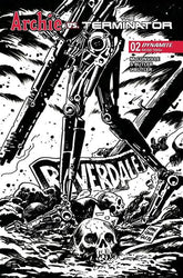 DYNAMITE Entertainment Comic Books ARCHIE VS THE TERMINATOR #2 CVR K FRANCESCO FRANCAVILLA LINE ART VAR (Release Date: 11/18/2026) 72513036769302111 0926DE8433