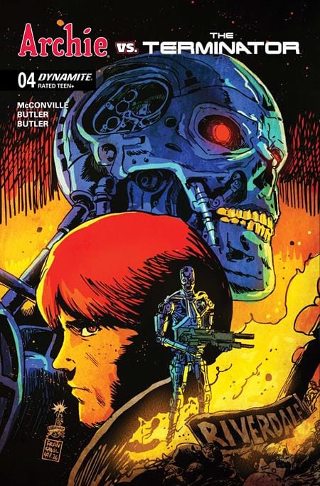 DYNAMITE Entertainment Comic Books ARCHIE VS THE TERMINATOR #4 CVR A FRANCESCO FRANCAVILLA (Release Date: 01/20/2027) 72513036769304011 1126DE0577
